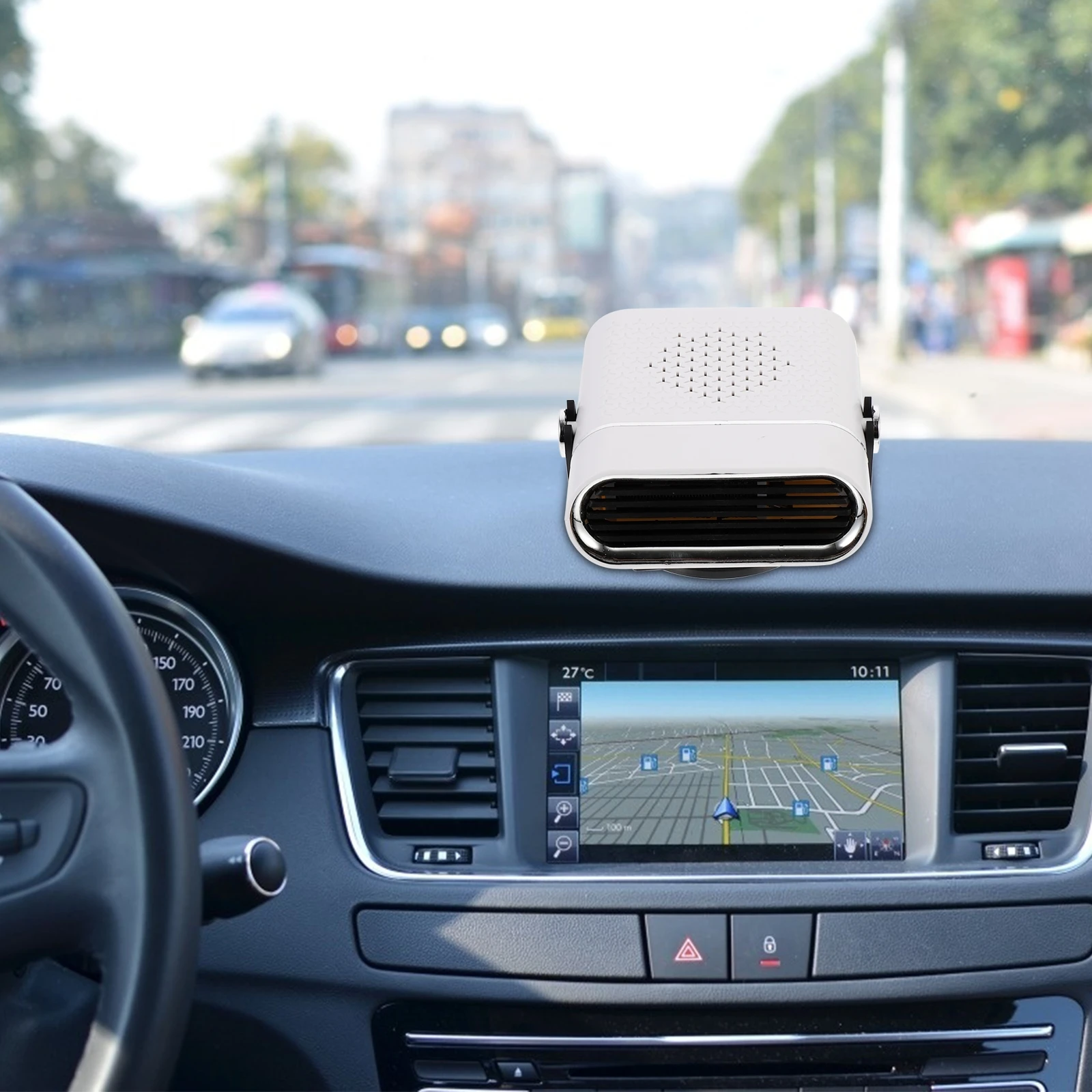 

Portable Car Heater Vehicle Defogger Windshield Frost Remover ABS Copper Material Energy Efficient Safe Reliable Compact