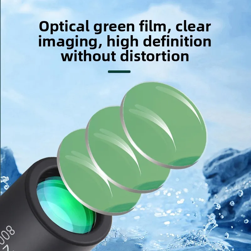 HD Monocular Telescope 12x50 High Power BAK4 FMC Mini Pocket Scope for Bird Watching Hiking Travel with Smartphone Adapter