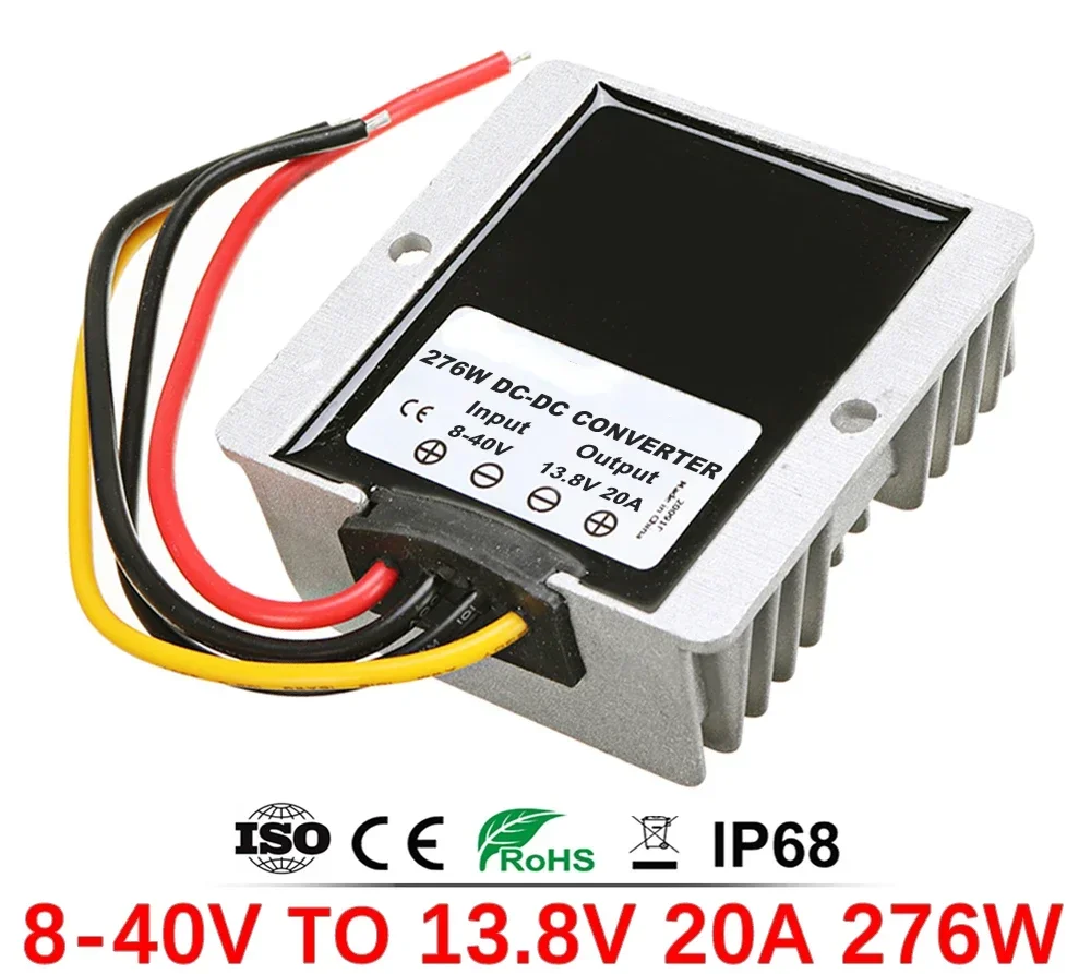 Dc Dc 8-40V Naar 13.8V 12V 30a 25a 20a 10a 6a 3a Regulator Buck Boost Converter Rohs Ce Voor Spanningsstabilisator Auto 'S Zonne-Energie