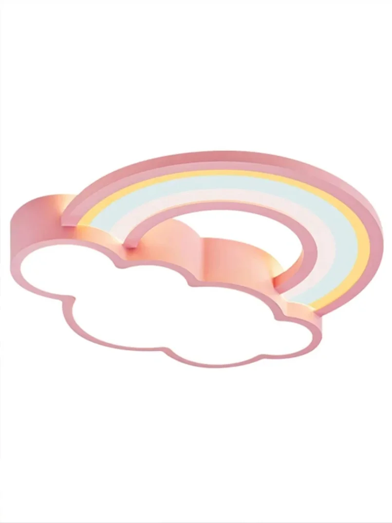 Rainbow Led Ceiling Mounted Light for Bedroom Children Kids Girls Pink Decoration Lamp Home Indoor Lighting Cloud Living Room