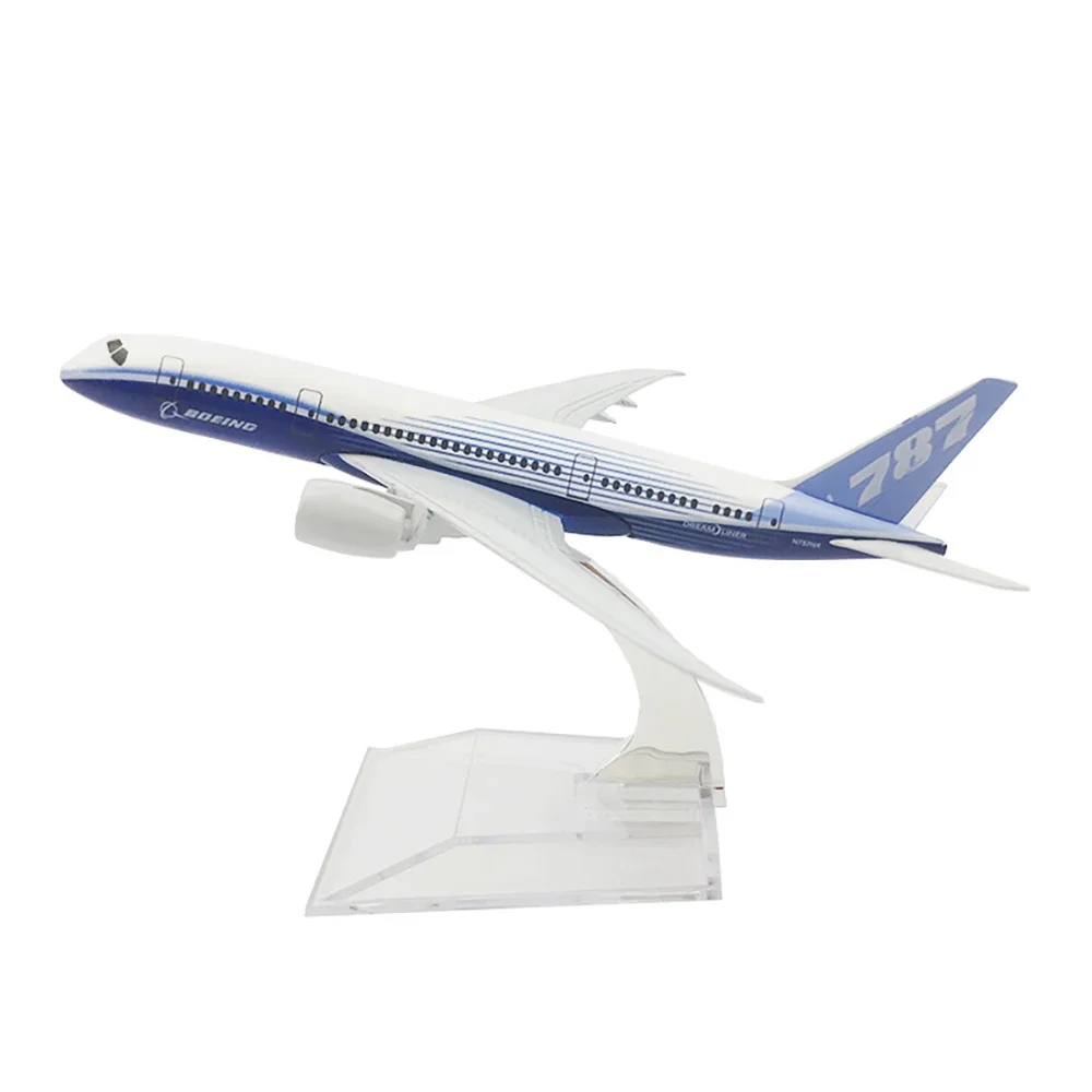 

1/400 Scale Alloy Aircraft Boeing 787 Prototype 14cm Alloy Plane B787 Model Toys Children Kids Gift for Collection Decoration