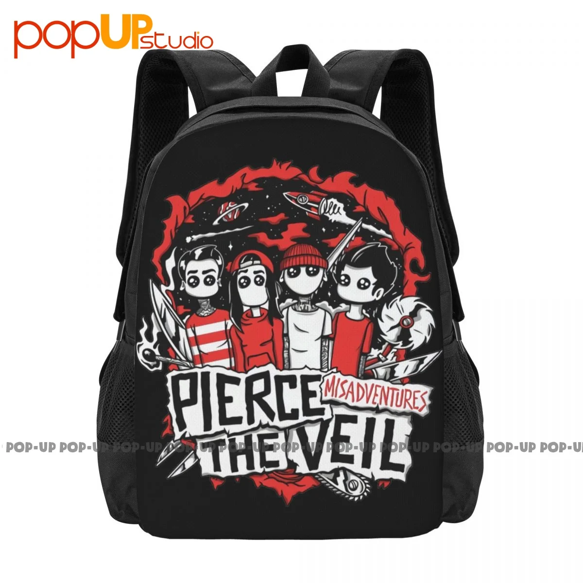 Pierce The Veil Mis Adventure 2016 Tour Backpack Large Capacity Cute Creative Eco Friendly Multi-function