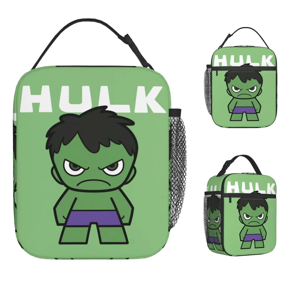 

Cute Mini Hulk Insulated Lunch Bag High Capacity Meal Container Cooler Bag Lunch Box Tote Beach Picnic Bento Pouch