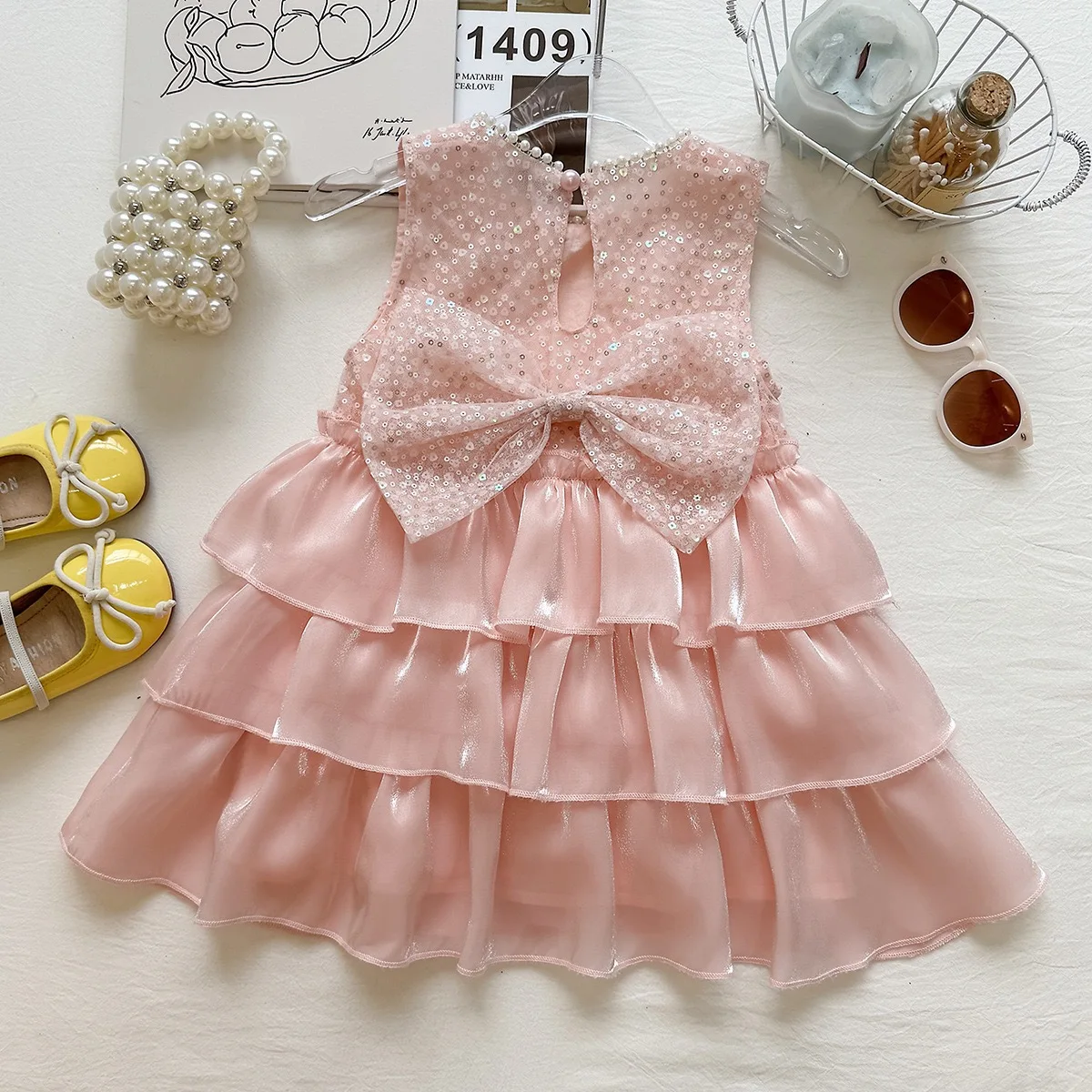 Girls Dresses Summer Children's Princess Clothes Wedding Party Dress For Baby Girl Birthday Costume Kids Sleeveless Dresses 7 8Y
