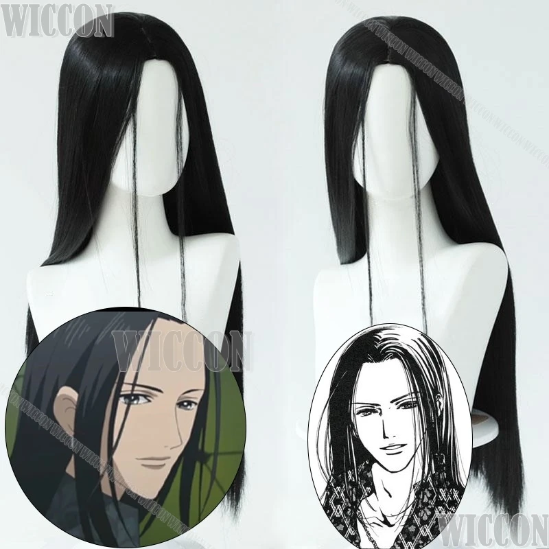 

Anime Ichinose Takumi Cosplay Prop Naana Wig Black Straight Long Hair Men Women Adult Holloween Party RolePlay Comic-Con Demon