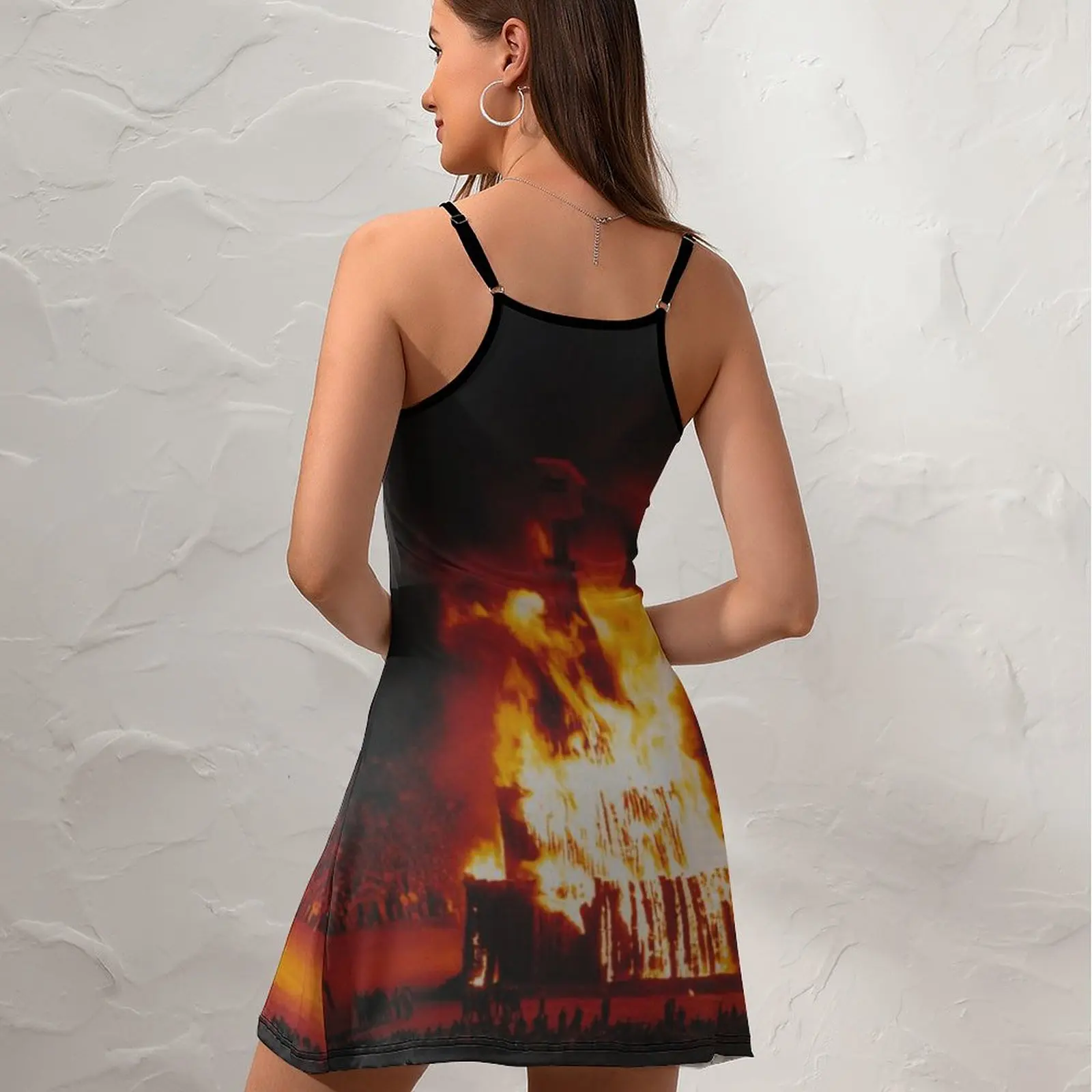 مثير المرأة ثوب الحمالة فستان النار مضاءة الهدايا والبضائع للبيع R المرأة فستان بكتافة رائجة البيع عطلة عادية #5