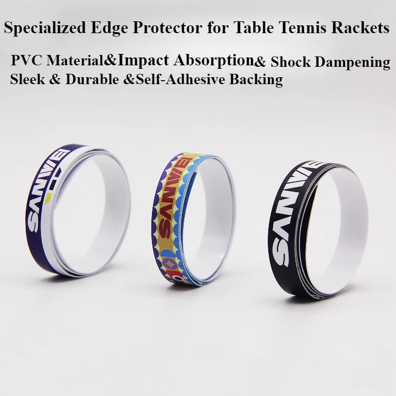 SANWEI 1/2/4Pc Table Tennis Racket Edge Guards Ping Pong Racket Edge Protectors Anti-collision Self-adhesive Racket Side Edge St