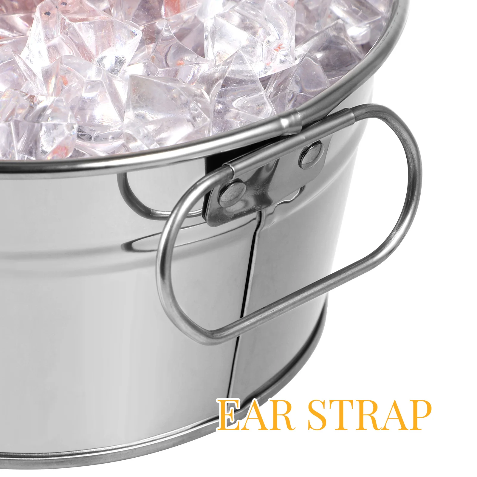 

1pc Stainless Steel Seafood Barrel Large Capacity Rust-Resistant Easy Clean Hotel Restaurant Home Use Storage Container