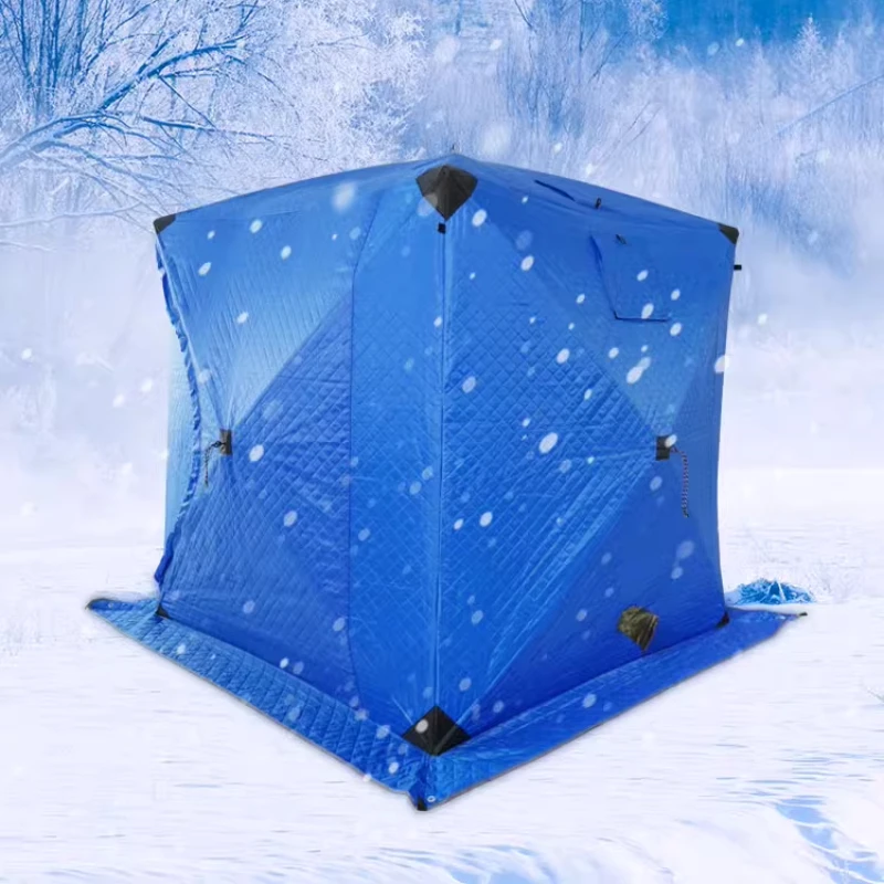 Thickened Cotton Winter Ice Fishing House Cold and Warm Ice Fishing Tent Insulated and Windproof Outdoor Camping Tent