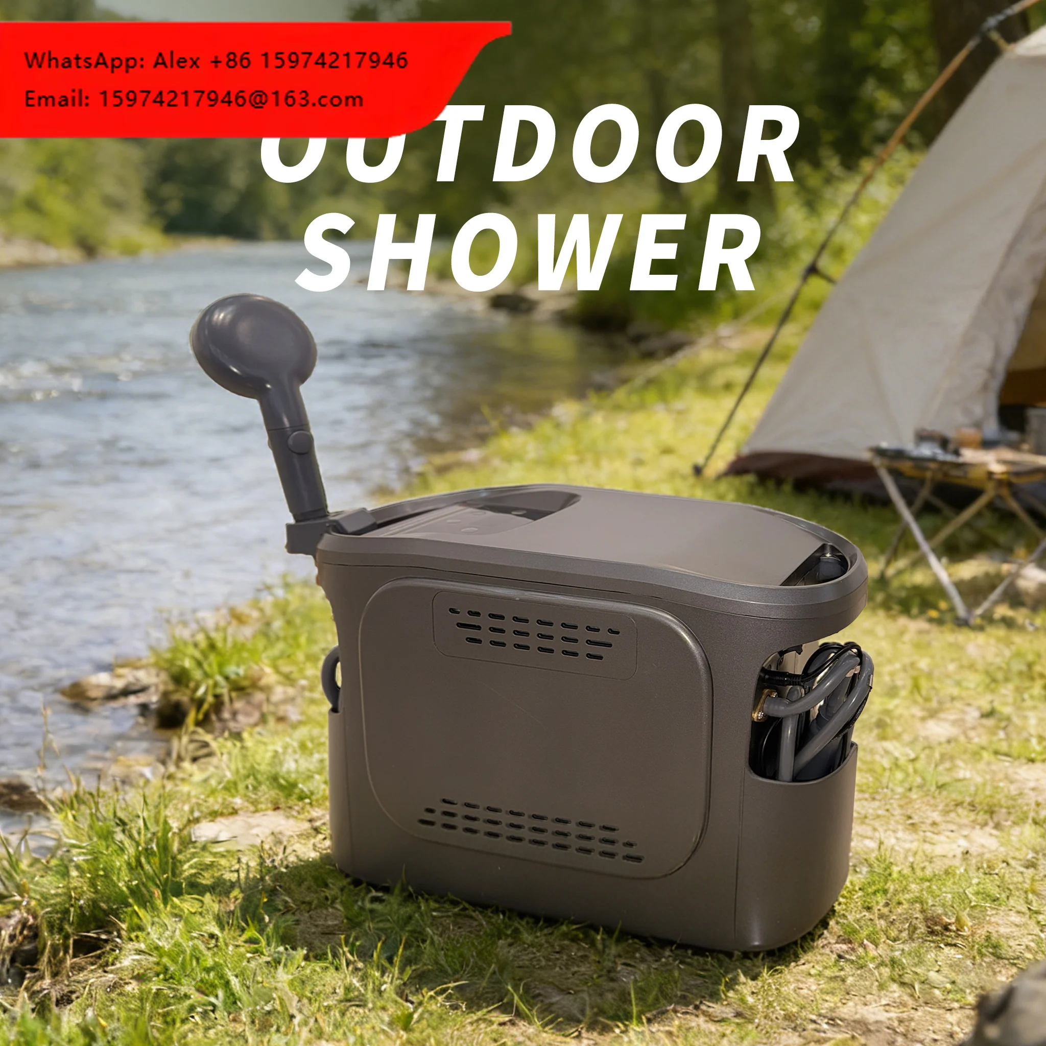Portable 3L-6L Instant LPG Gas Water Heater Eco-Friendly Nylon Shower Kit For Backpacking Hiking Fishing Camping Leak-Proof