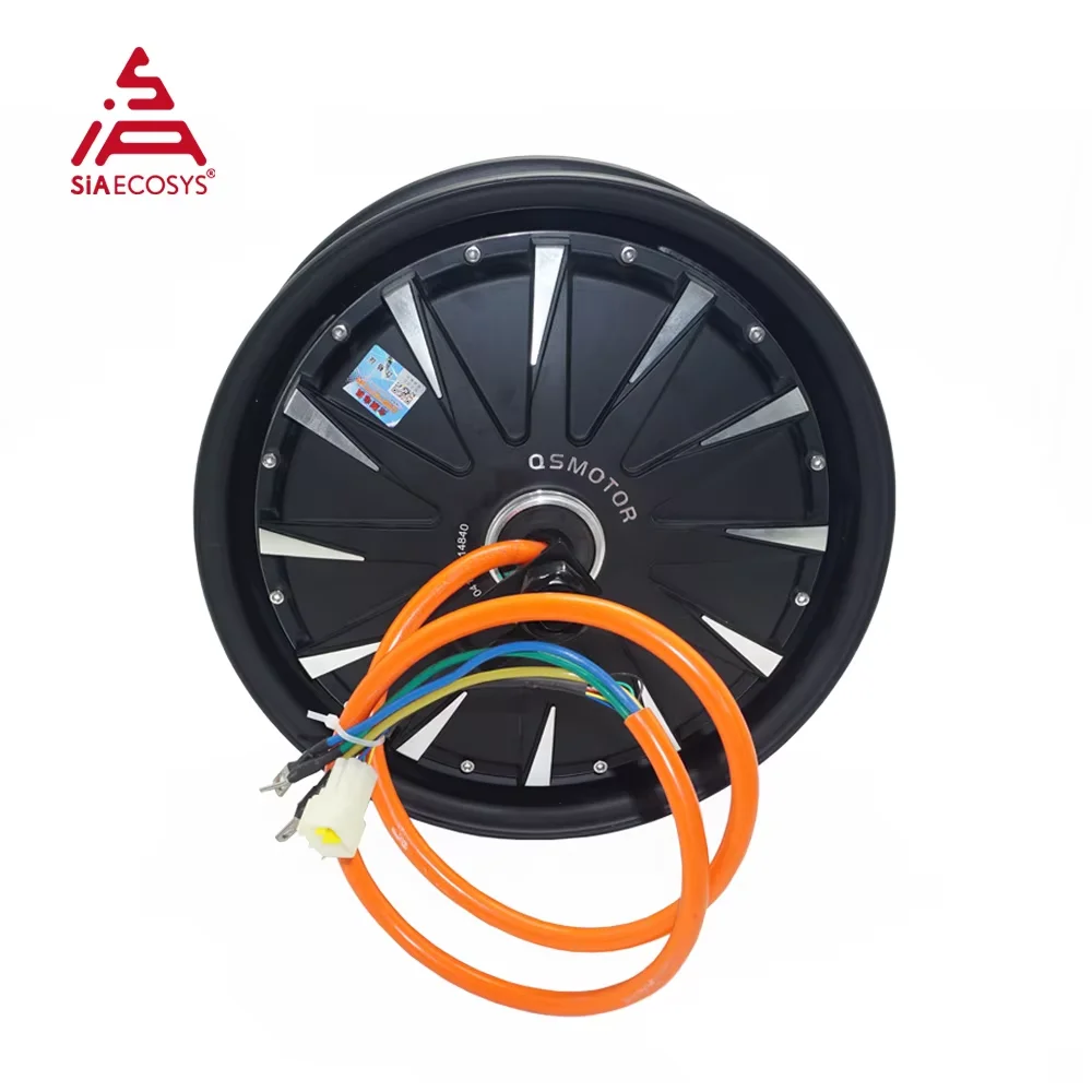 QSMOTOR 12*3.5 inch QS260 2000W V1.1 60V 70KPH Hub Motor Suitable for Electric Motorcycle IP65 Waterproof