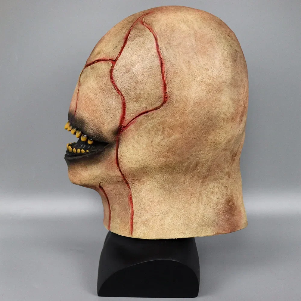 الرعب شبح قناع الوجه تأثيري هيكس شيطان شبح البيت بار اللاتكس هيلم هالوين Verkleed كرنفال كوستوم Rekwisieten