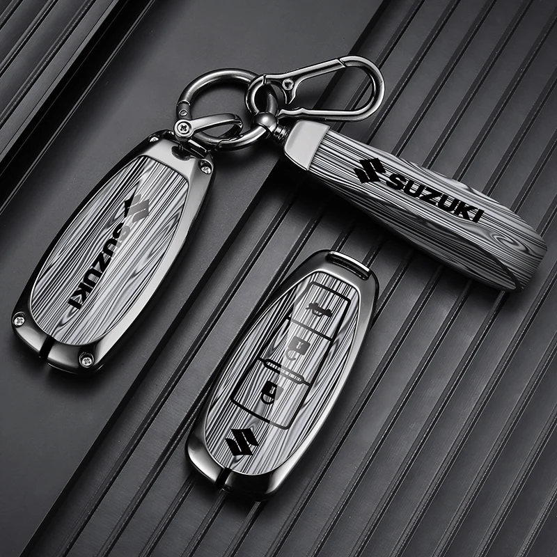 

Zinc alloy For Suzuki Vitara Swift Ignis Kizashi SX4 Baleno Ertiga Samurai S-Cross Car Remote Key Case Cover Shell Car Stickers