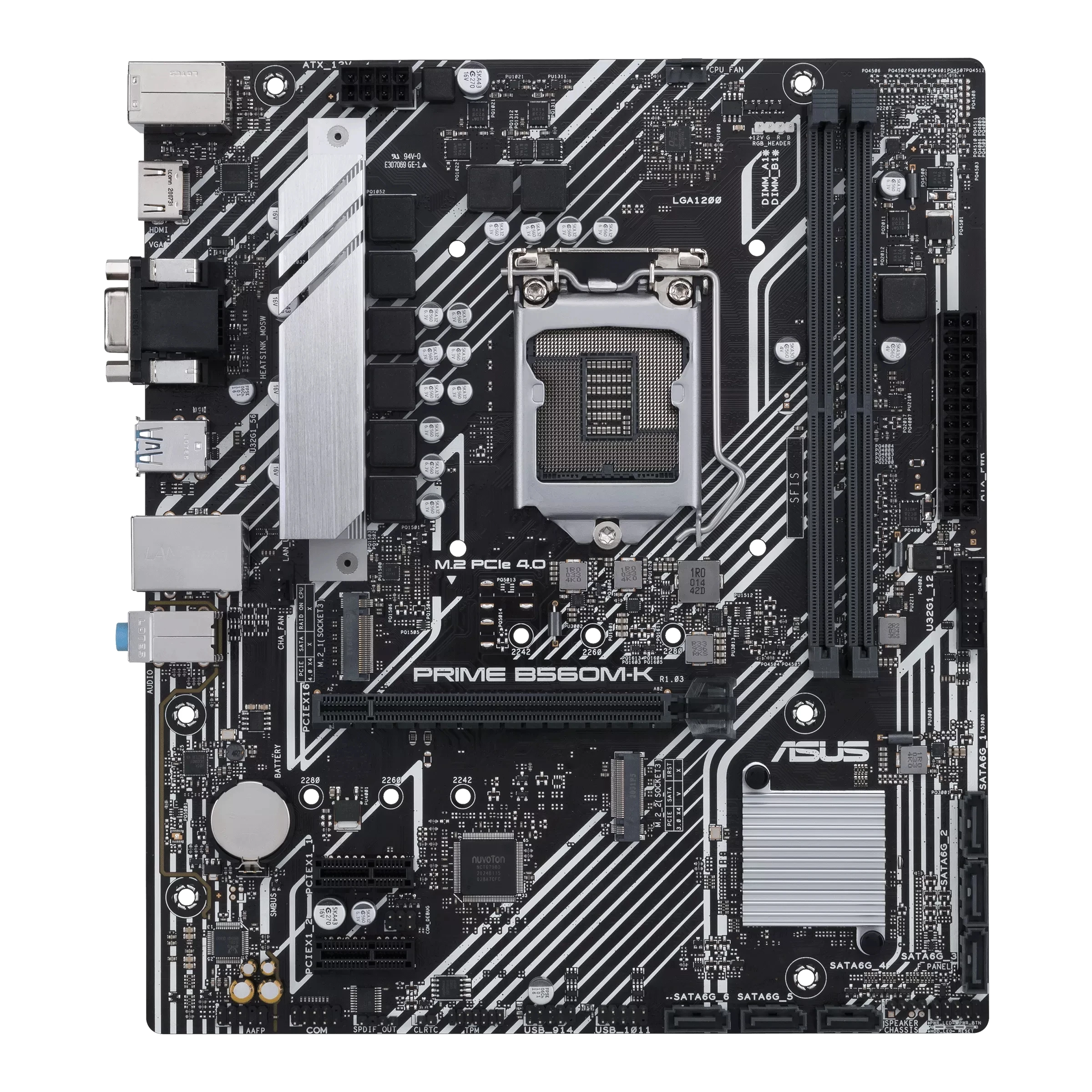 ASUS PRIME B560M-K Motherboard LGA1200 Intel B560 DDR4 128GB support Core i3-10100 10400F 10700 10900 11400 cpu MicroATX M.2