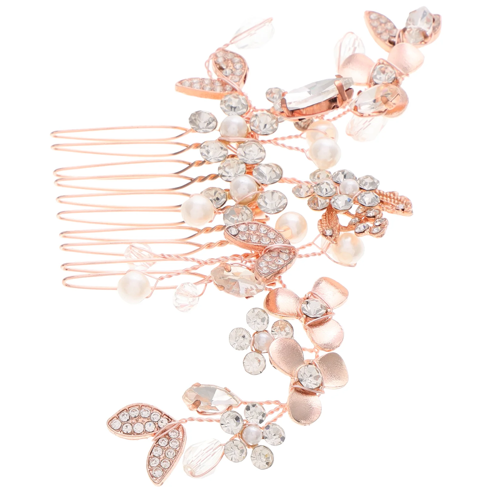 Bridal Comb Clips for Hair Accessories Layered Pearl Headpiece Bridesmaid Toppers