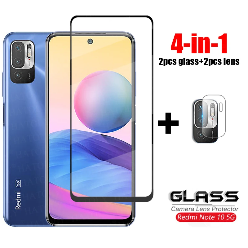 Glass Redmi Note 10 5G Full Cover Tempered Glass For Xiaomi Redmi Note 10 Pro HD Phone Screen Protector Redmi Note 10 5G Glass