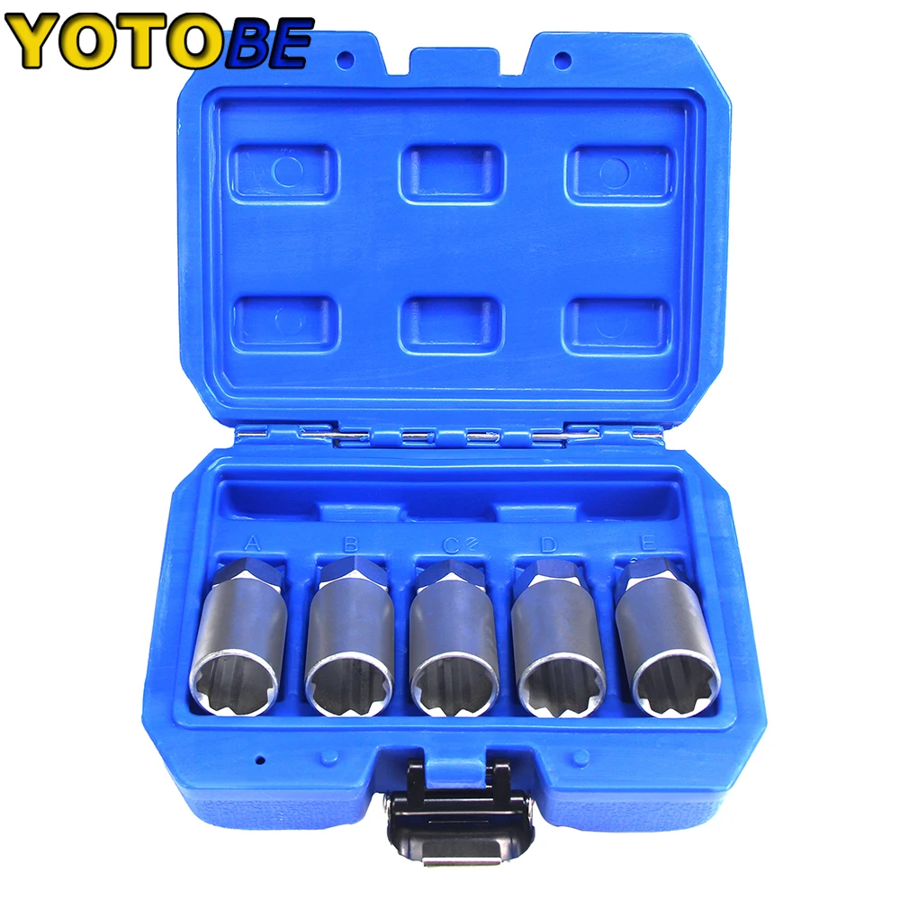 5Pcs Wheel Lock Key Removal Kit For Tesla Model 3, Model Y ,Model X ,Model S Lug Nut Anti-Theft Wheel Lock Removal Tool Set