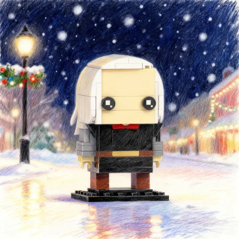 124 Piezas MOC Brickheadz Viserys Targaryen, Bloques de Construcción del Modelo de Juego de Tronos, Juguete de Construcción, Regalo Educativo para Festivales