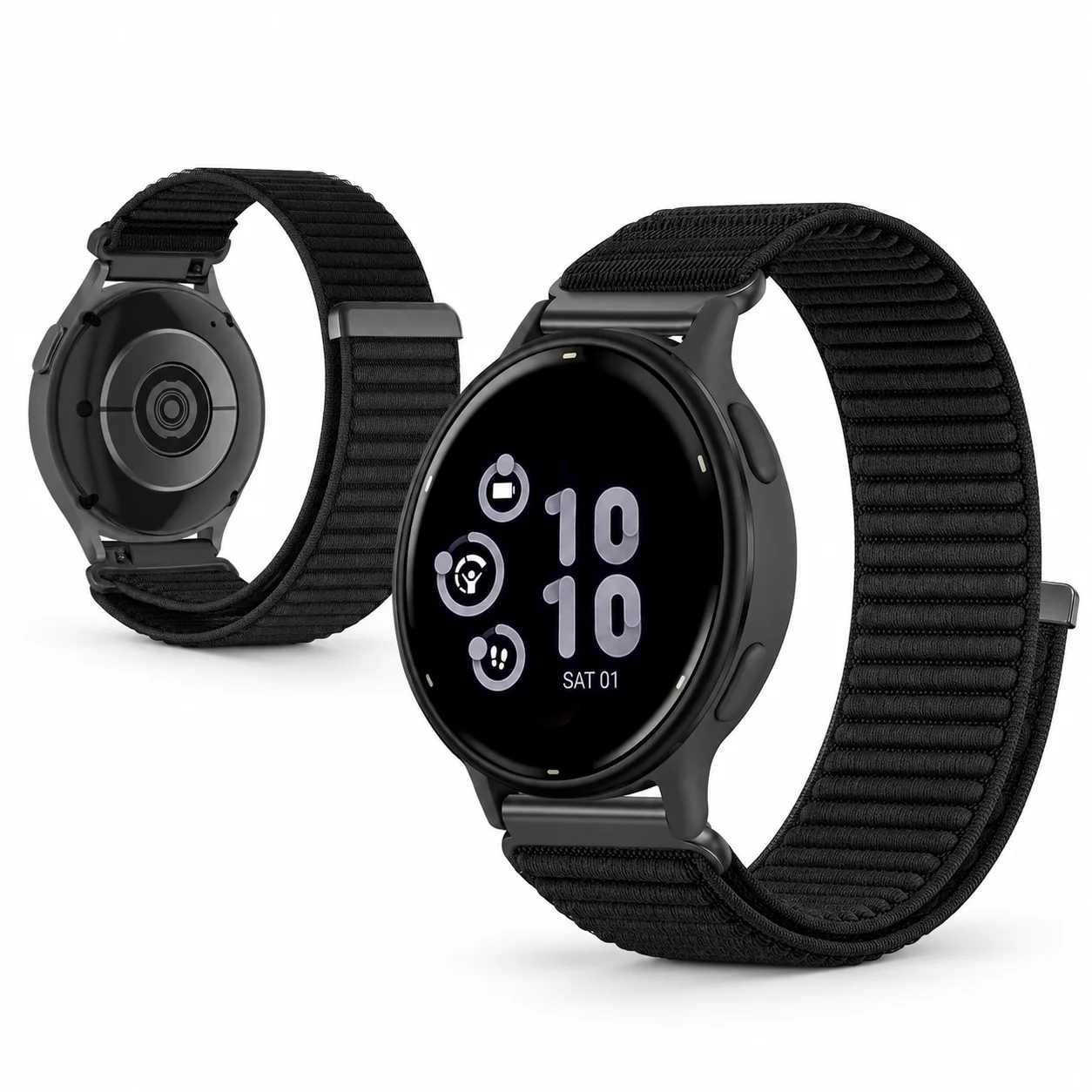 Hook Loop Nylon Strap For Garmin Fenix 9 8 7 6 Pro Forerunner 55 70 170 970 965 955 945 935 570 265 255 45S Venu4 Watch Bracelet