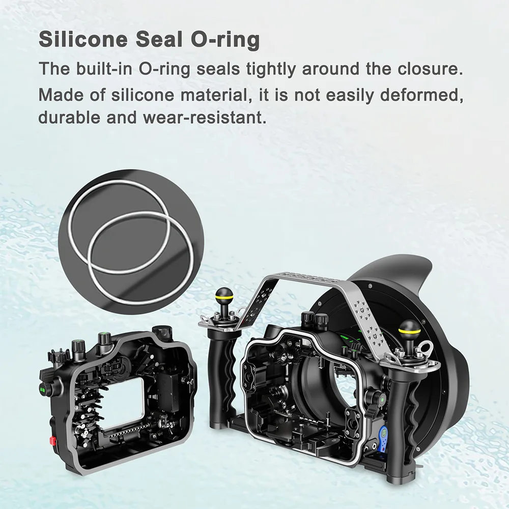 حافظة Searogs لهاتف Sony A7S III 40M/130FT غطاء كاميرا مقاوم للماء إصدارين متوفرة: سبائك الألومنيوم والبلاستيك