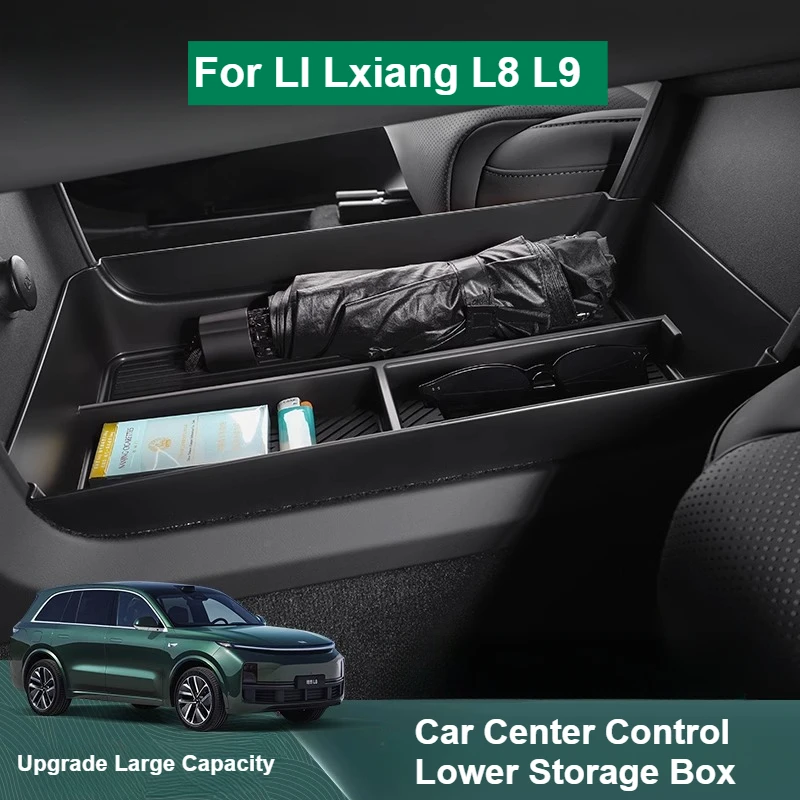 

For LI LiXiang L8 L9 Car Center Control Lower Storage Box Large Capacity Car Under Armrest Special Storage Box for Leading Ideal