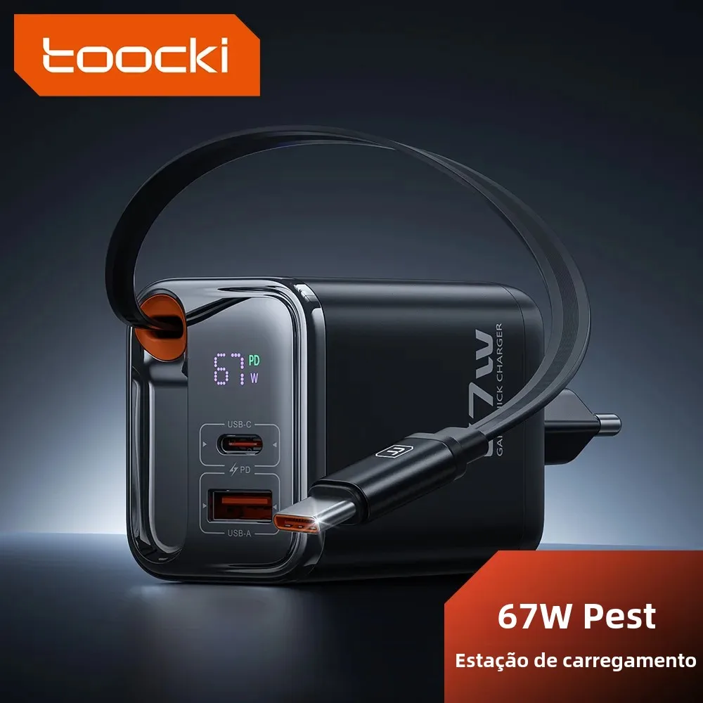 toocki-67w-3-in-1-usb-c-super-charging-gan-digital-display-charger-with-type-c-cable-for-iphone-16-15-samsung-xiaomi-laptop