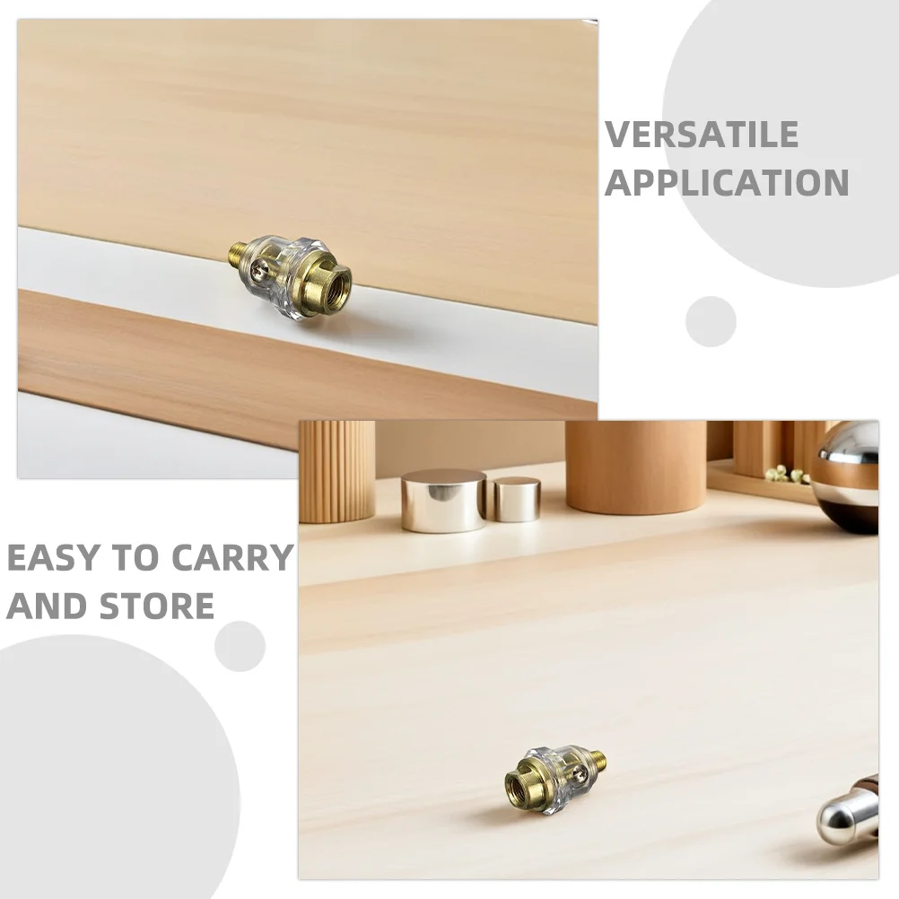 Separador de água e óleo, lubrificador pneumático compacto, mini ferramenta lubrificador, leve, alumínio, conexão rápida, oficina, 4 unidades