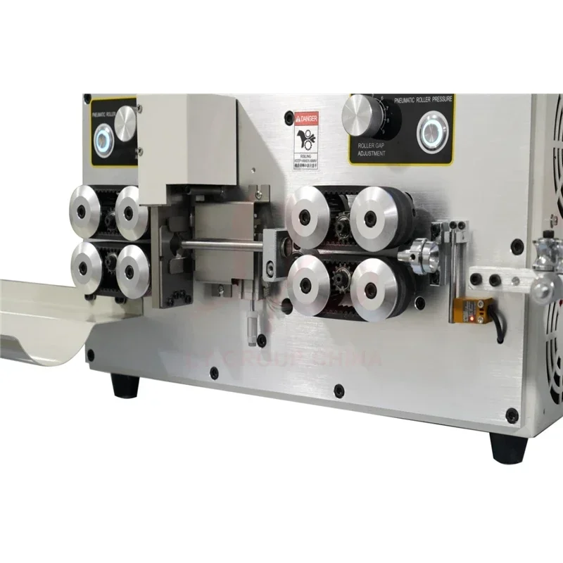 650W 220V 110V SWT-608-YHT4 High Speed Round Sheath Inner and Outer Double Layer Peeling Machine 8 Wheels Touch Screen Control