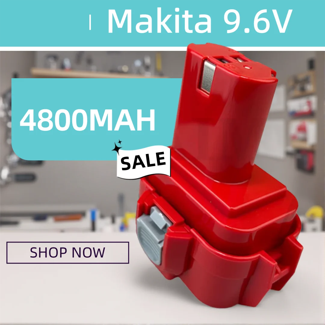 

PA09 9.6V 4800mAh Ni-MH Replacement Battery for Makita 9120 9122 6207D 6261D 192595-8 192596-6 Screwdrive Bateria