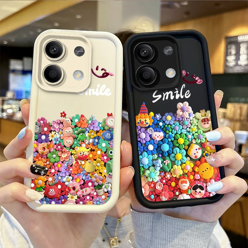 Little Doll Smiling TPU Phone Case for Redmi Note 13 12 Pro Plus 5G Note 13 12 11 10 9 Pro 12C 14C 10C 9C A2 A1 Shockproof Cover