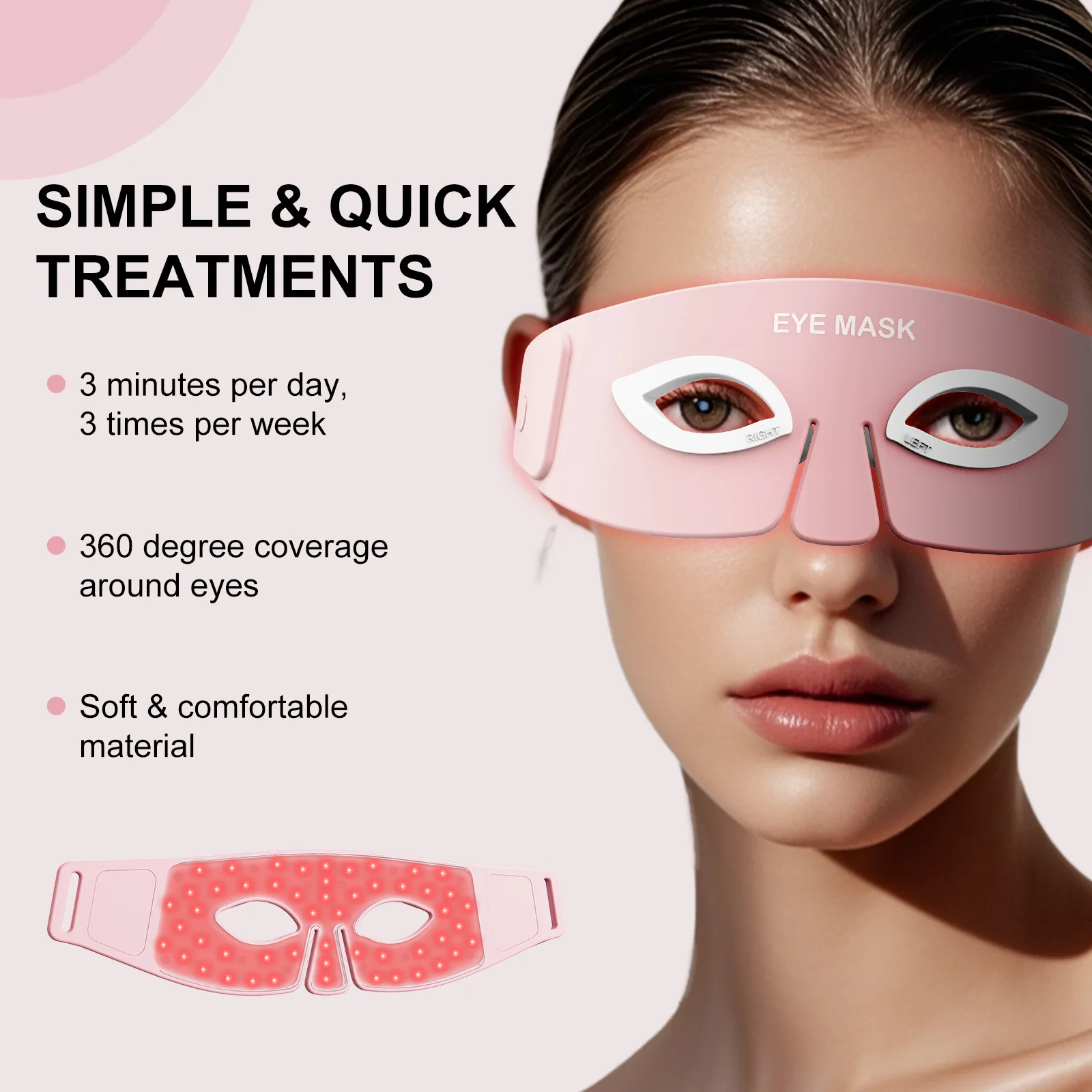 

New Household Wearable Silicone Massage Tool for Relieving Fatigue Relaxing Eye Mask Massage Tool Beauty and Health
