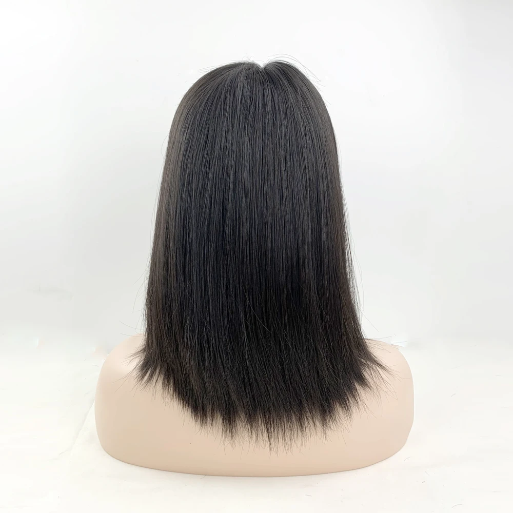 Single Konts Natural Hairline European Human Hair Jewish Wig Kosher Wigs Sheitel Swiss Lace Top Wigs Women Hair