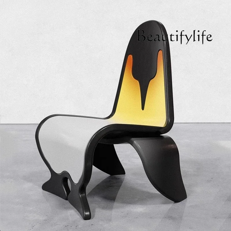 

X Light Luxury Fiberglass Special-shaped Chair Villa Home Hotel Model Room Single Leisure Chair New Leisure Chair