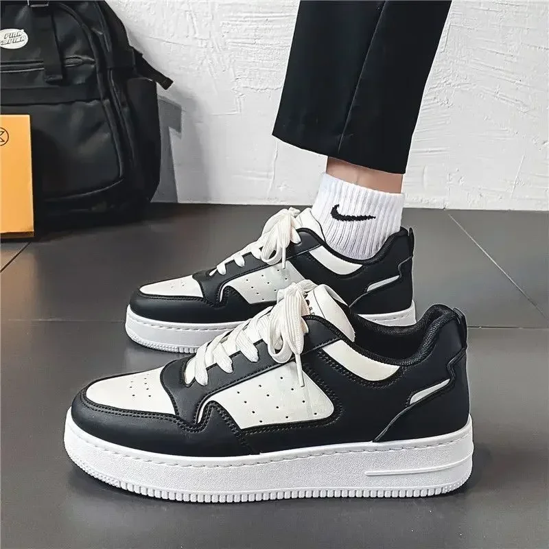 Spring Men's Shoes New Breathable White Sneakers Korean Version Trendy Versatile Thick-Soled sneakers Shoes Casual Skate Shoes