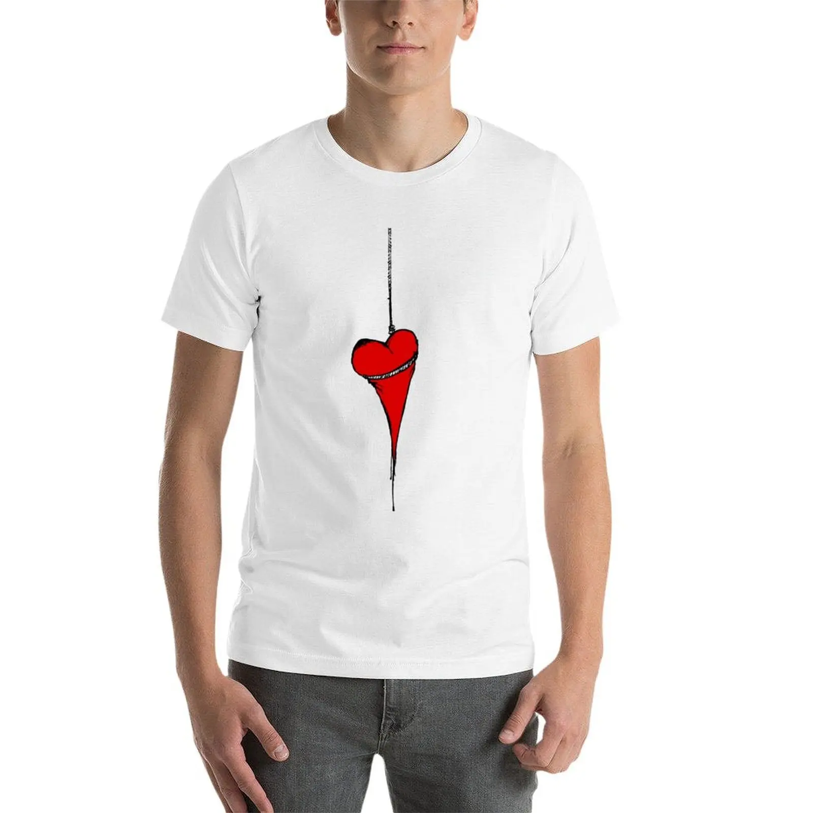 نزيف القلب تي شيرت تي شيرت رجل القطن رجل التي شيرت تي شيرت للرجل الجرافيك خمر تي شيرت #4