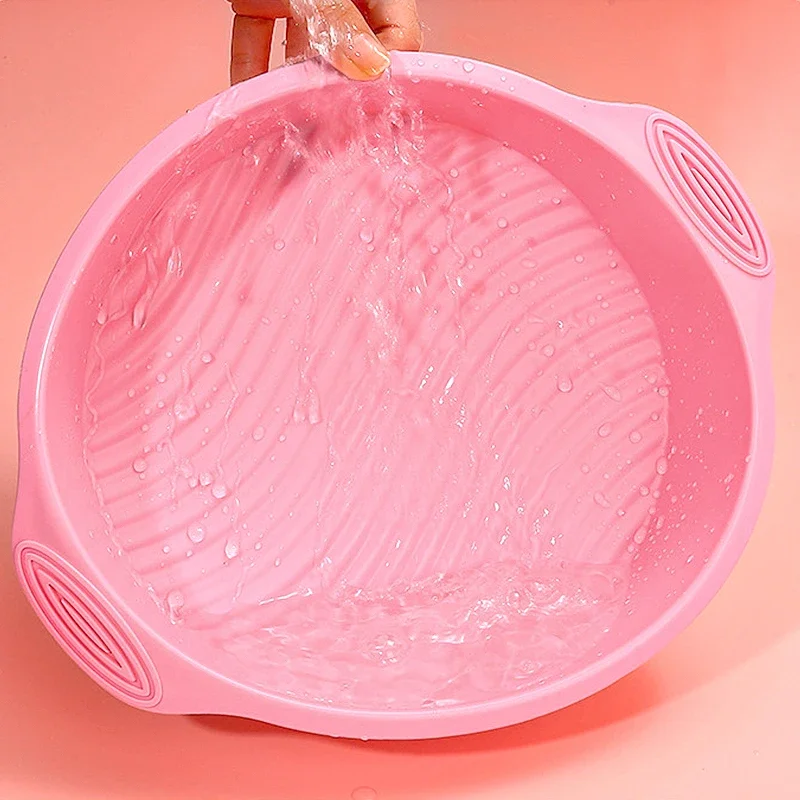 Pink Nonstick Silicone Bakeware Set, Cake Pan, Pastry, Muffin, Cupcake, Bread Molds, Baking Tools