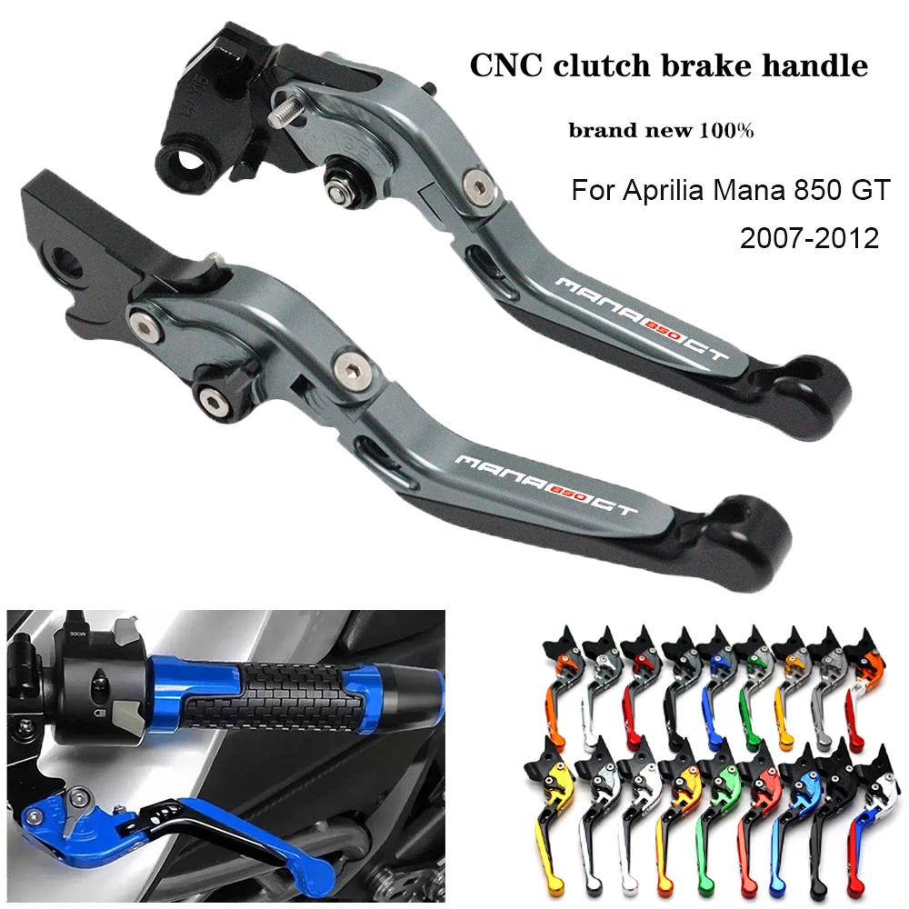 

Extendable CNC Aluminum Brake Clutch Levers For Aprilia Mana 850 GT Motorcycle Adjustable Folding Handle Lever Set 2007-2012