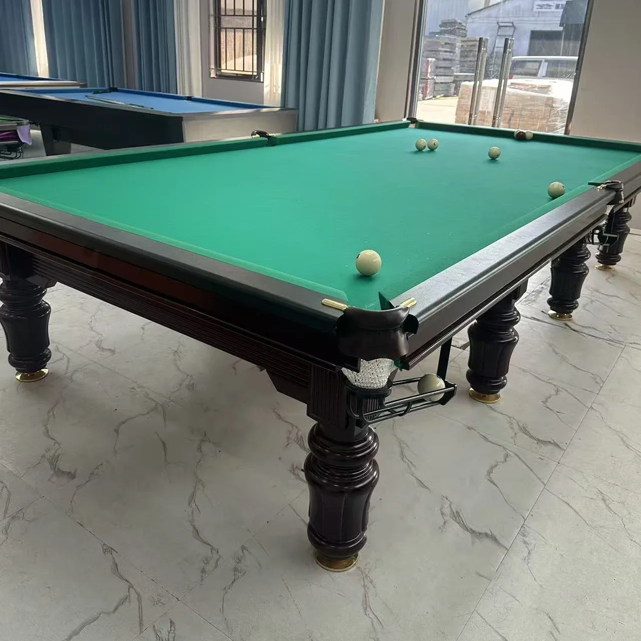 Professional-Grade Russian Snooker Table 12-Foot Model 45mm Slate Top Cashmere Cushion Narrow Pocket Design forpromote sales