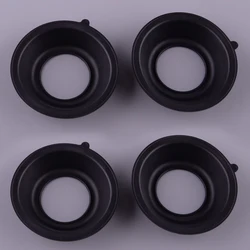 4Pcs Motorcycle Carburetor Carb Slide Membrane Diaphragm Fit for Yamaha XJ650 1980 XJ750 1981 1982 1983 Black Rubber