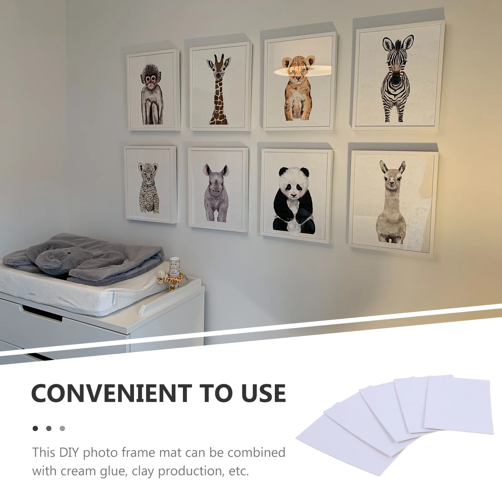 

20Pcs Photo Frame Mat Pre-Cut Backing Mats for DIY Picture Frames Photo Display Accessories Artwork Matting Cut Frame