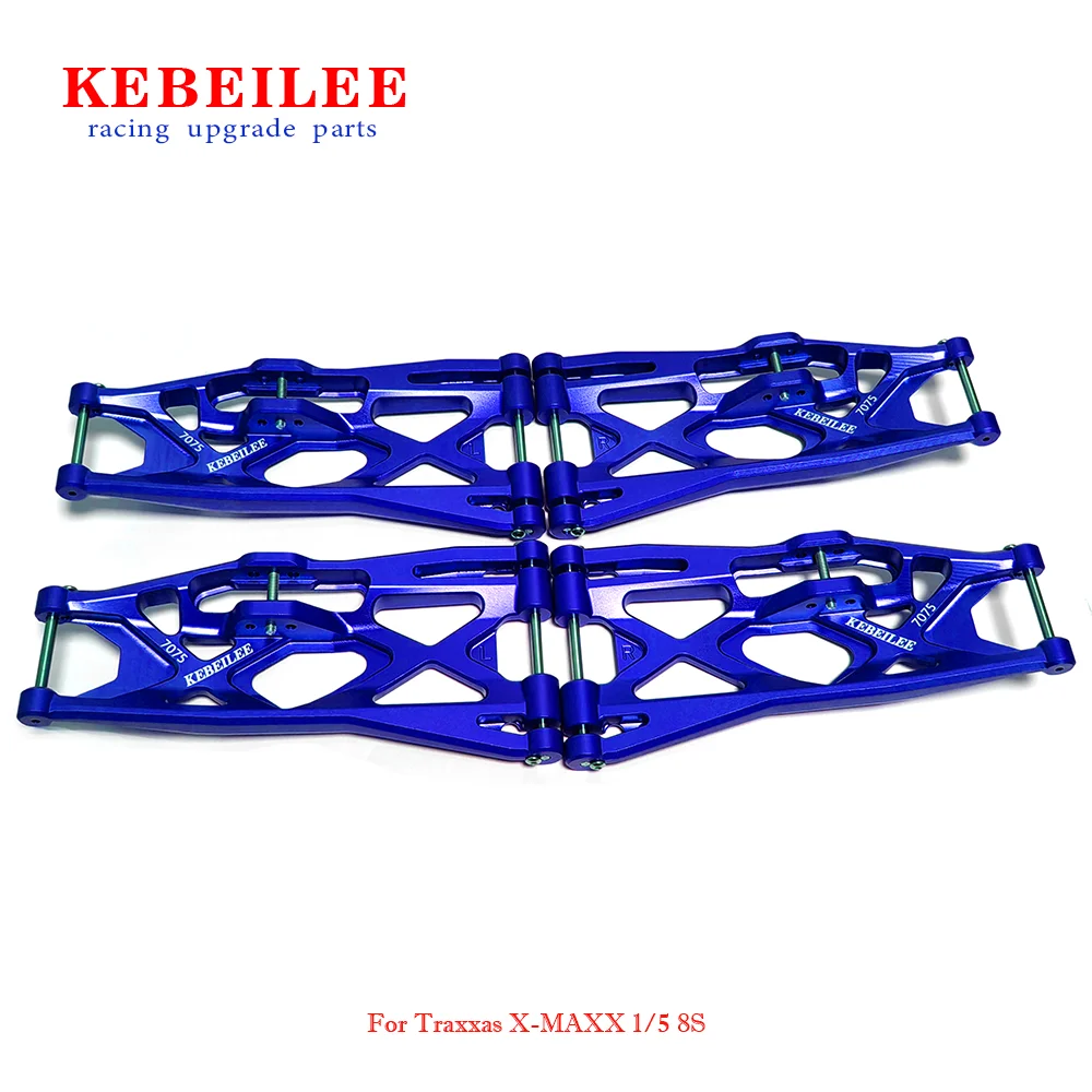 KEBEILEE CNC actualización aluminio 7075 brazos de suspensión inferiores para TRAXXAS X-MAXX 1/5 8S