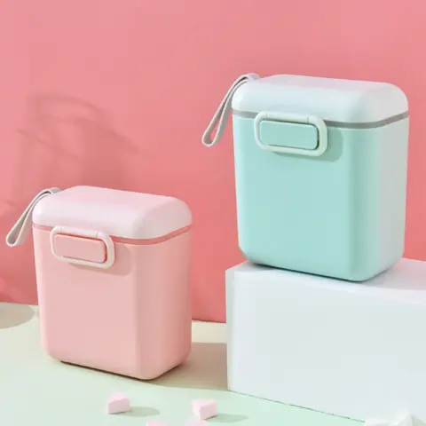 아기 포뮬러 디스펜서 & 국자 – 400ml/800ml 우유 분말 보관 용기, 유아 필수 시리얼 및 간식 여행용