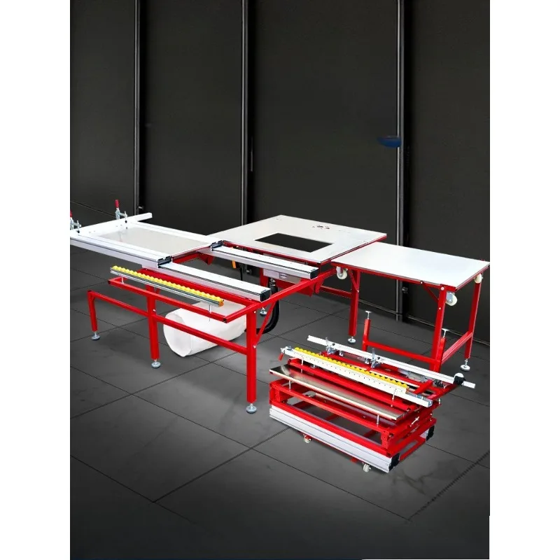 

Woodworking precision saw table multi-functional all-in-one,special table saw for chainsaw, shelf dust-free saw, push table saw