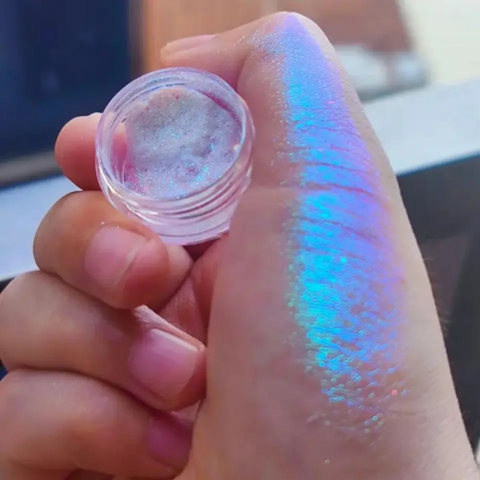 Polvo de espejo holográfico camaleón 35 colores, 1-2g, polvo mágico para frotar uñas, decoración navideña 3