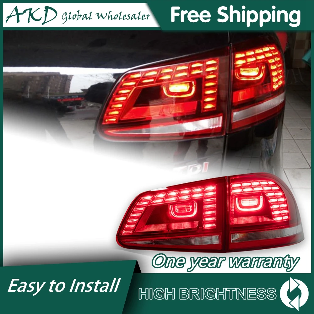 Car For VW Touareg 2010-2018 Tail Lamp Led Fog Lights DRL Hella Tuning Light Car Accessories Passat New Style Tail Lights