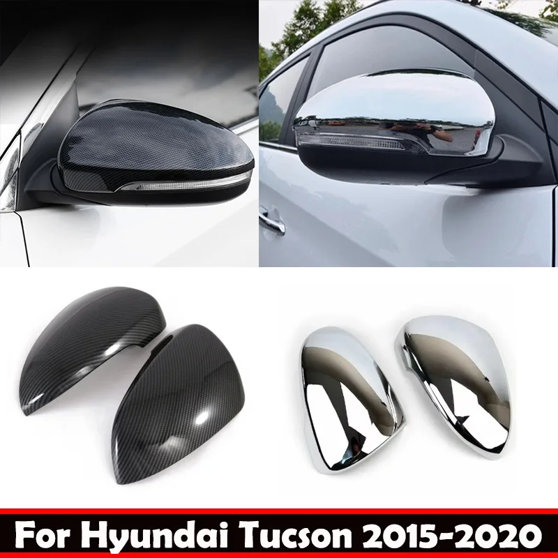 

3d For Hyundai Tucson 2015 2016 2017 2018 2019 2020 Car Rearview Side Mirror Wing Cap Exterior Door Rear View Case Trim Frame
