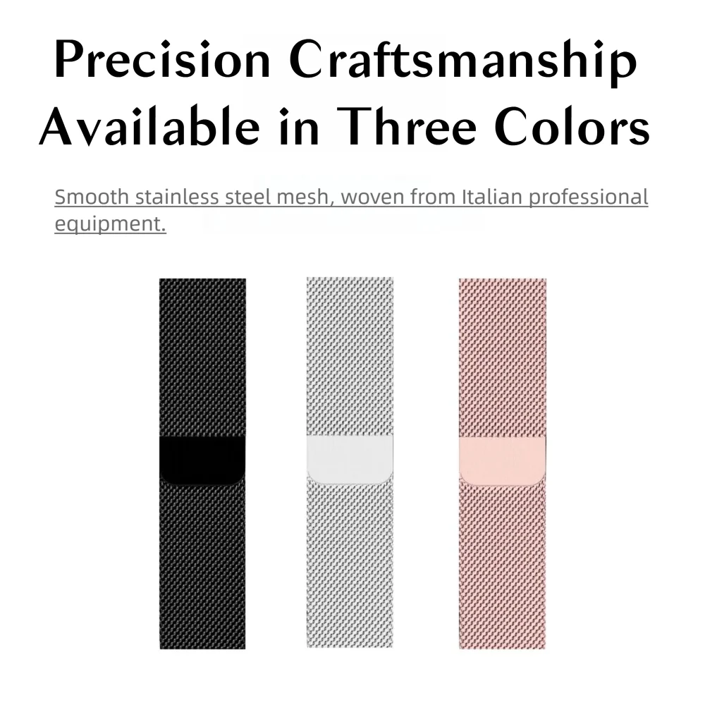 Cinturino milanese in acciaio inossidabile con fibbia magnetica per Honor Watch Fit Vitality/Elegant Edition Cinturino per orologio sportivo alla moda