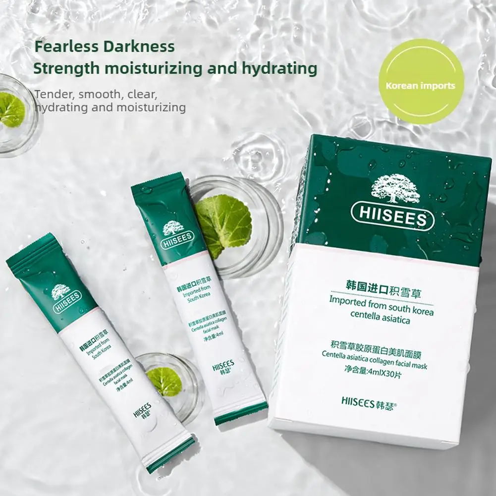 30 buah kotak Centella Collagens Kecantikan Pelembab lembut kecantikan menyegarkan perawatan Pengontrol Minyak kulit A8r0