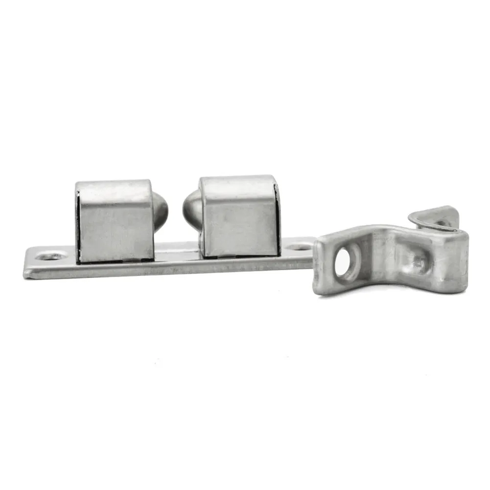 

New Double Roller Door Lock Furniture Hot Sale Latch 50*14.5mm Brass Catch Tension Double Ball Stainless Steel