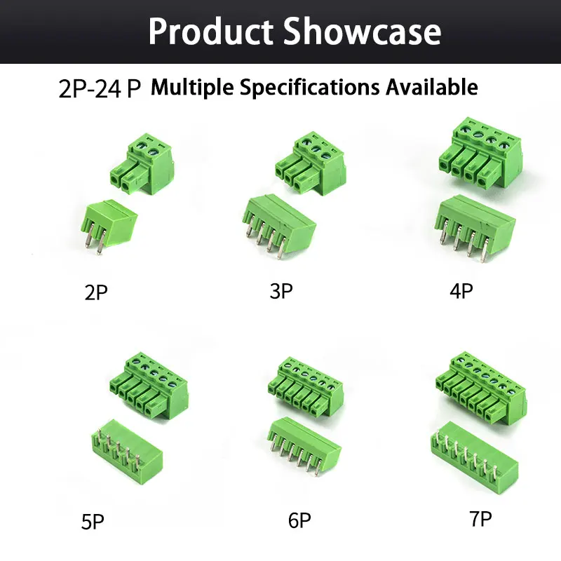 【풀세트 5개】15EDGK-3.81mm 직각 헤더 & 플러그 어셈블리 | 이중 플랜지 패널 장착 | -40℃~105℃ 혹한환경용